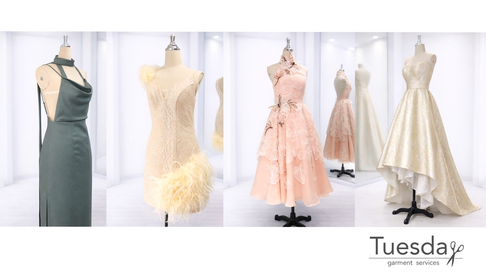 รับตัดเย็บเสื้อผ้า - รับตัดชุดราตรี เซทเพื่อนเจ้าสาว และชุดพริตตี้ - 15