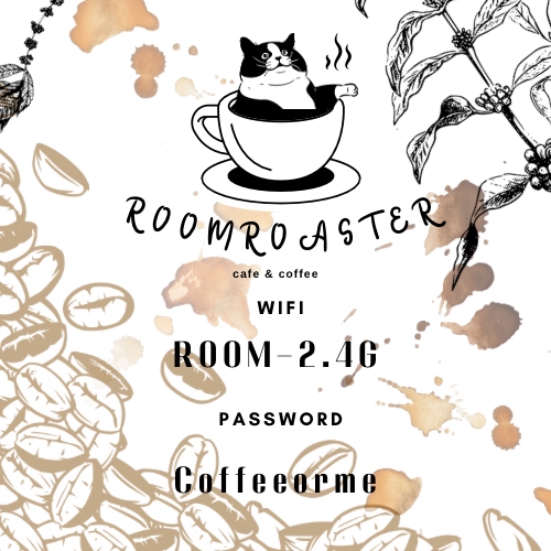 รับออกแบบโลโก้ร้านกาแฟ Roomroaster สไตล์มินิมอล โลโก้สวยดูแพง