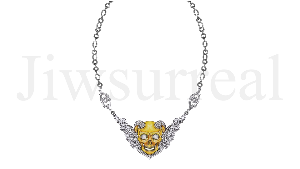 สั่งทำของขวัญแฮนเมด เครื่องประดับหัวกะโหลก