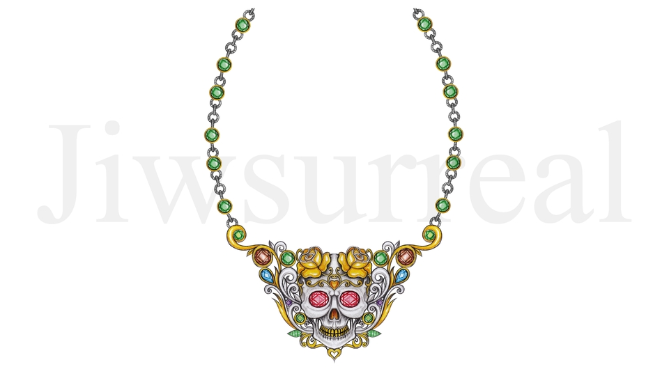 ของขวัญแฮนเมด สั่งทำเครื่องประดับดีไซน์ skull งานฝีมือ