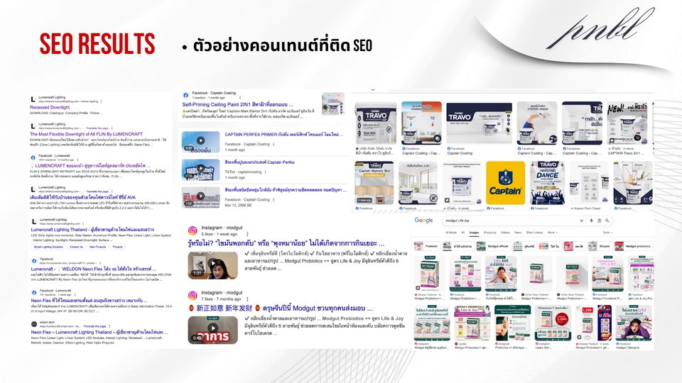 ผลลัพธ์การทำSEO:  รับทำSEO ติดอันดับต้นๆ Google