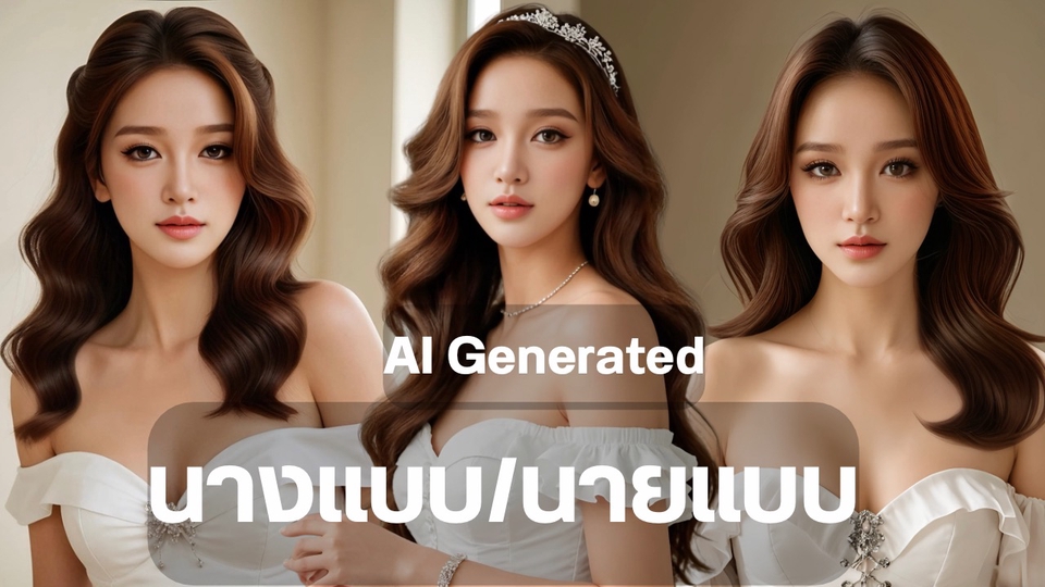 บริการรับทำรูปนางแบบ/นายแบบ เสมือนจริง จาก AI Generated
-ปรับแต่งภาพตามบรีฟ
-เปลี่ยนเสื้อผ้าสีผม ฉาก