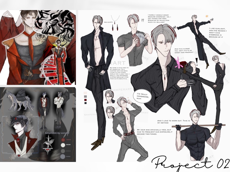 ออกแบบ Character & Mascot - เปิดคอมมิชชั่น รับวาดภาพ ดาร์ก แฟนตาซี อนิเมะ - 4