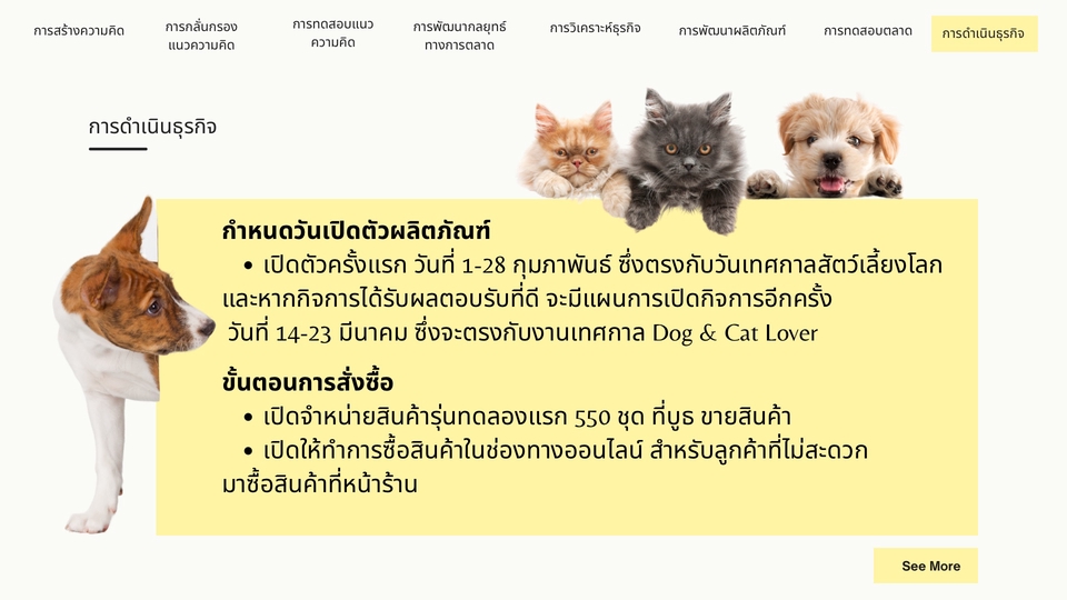 รับทำพรีเซนเทชั่นสินค้าสัตว์เลี้ยง