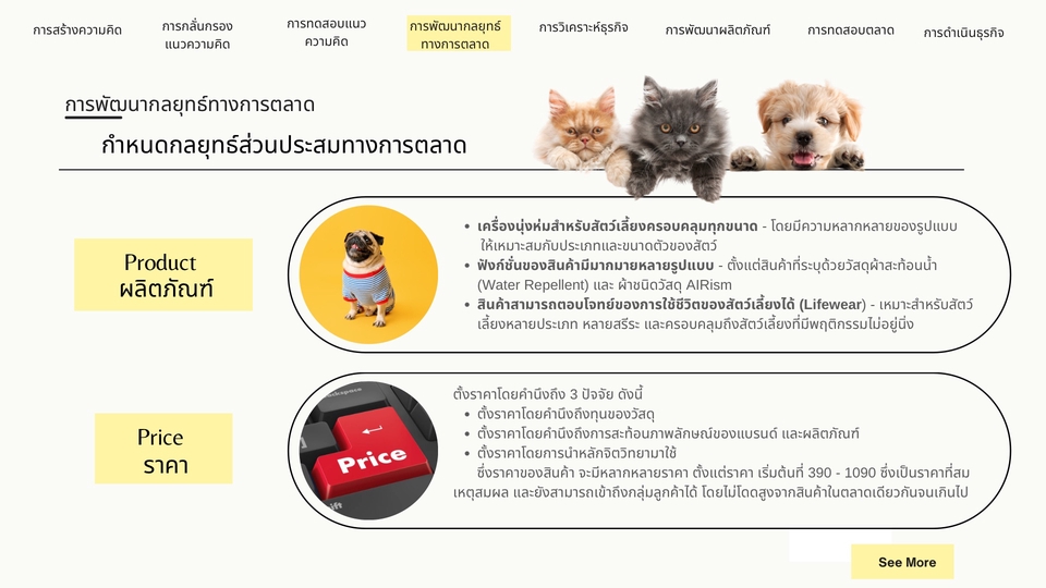 รับทำพรีเซนเทชั่นงานธุรกิจ สัตว์เลี้ยง