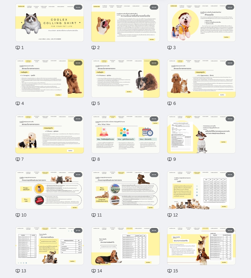 รับทำพรีเซนเทชั่นสัตว์เลี้ยงน่ารัก