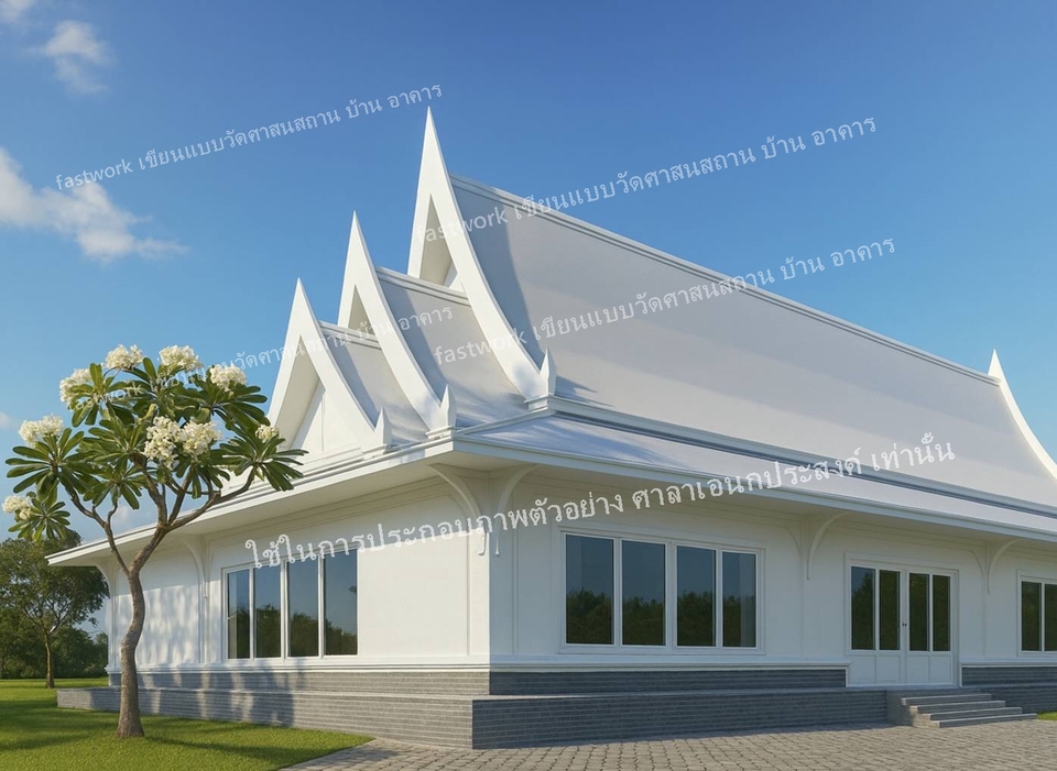 เขียนแบบวิศวกรรมและออกแบบโครงสร้าง - เขียนแบบวัดและออกแบบวัดและศาสนสถานต่างๆโบสถ์ วิหาร บ้านและอาคาร แบบ2Dและ3Dถอดแบบ ประมาณราคาBOQ - 2