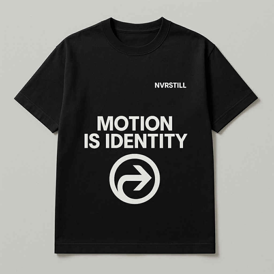 รับสกรีนเสื้อยืดลายMotion is Identity