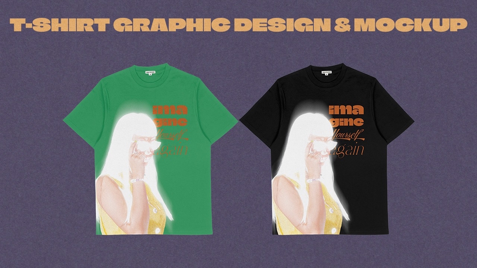 Services for designing graphics for t-shirts, creating mock-ups, and full-production tech packs.