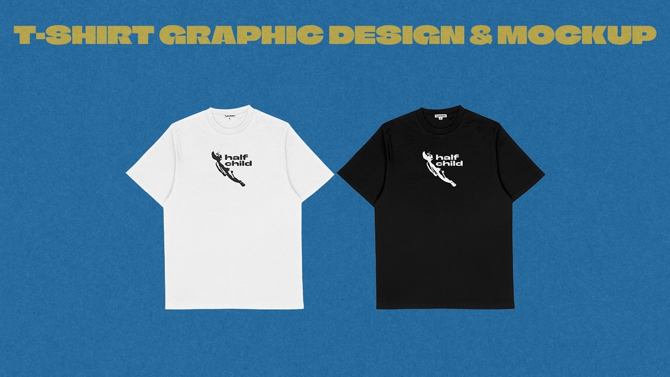 รับสกรีนเสื้อยืดลาย Half Child บริการสกรีนเสื้อผ้าคุณภาพสูง