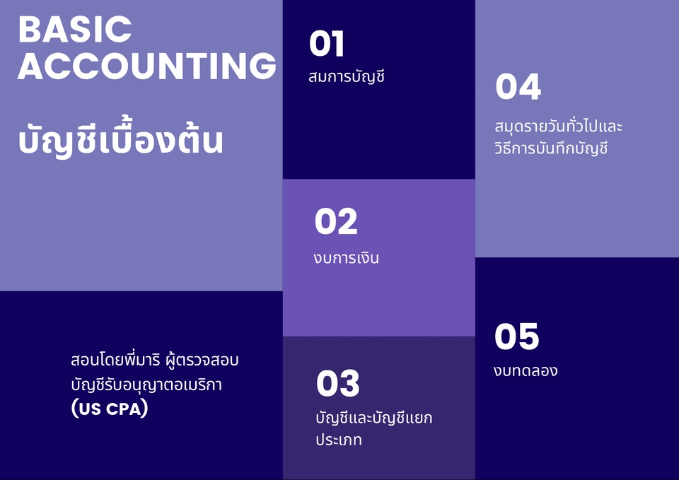 เรียนพิเศษบัญชี - สอนบัญชีพื้นฐาน เรียนง่าย ภาษาไทย-อังกฤษ เริ่มต้นได้ทันที! - 3
