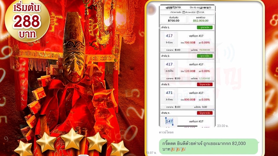 รับจ้างทำบุญไหว้เจ้าแก้ชงเสริมดวง 82000บาท