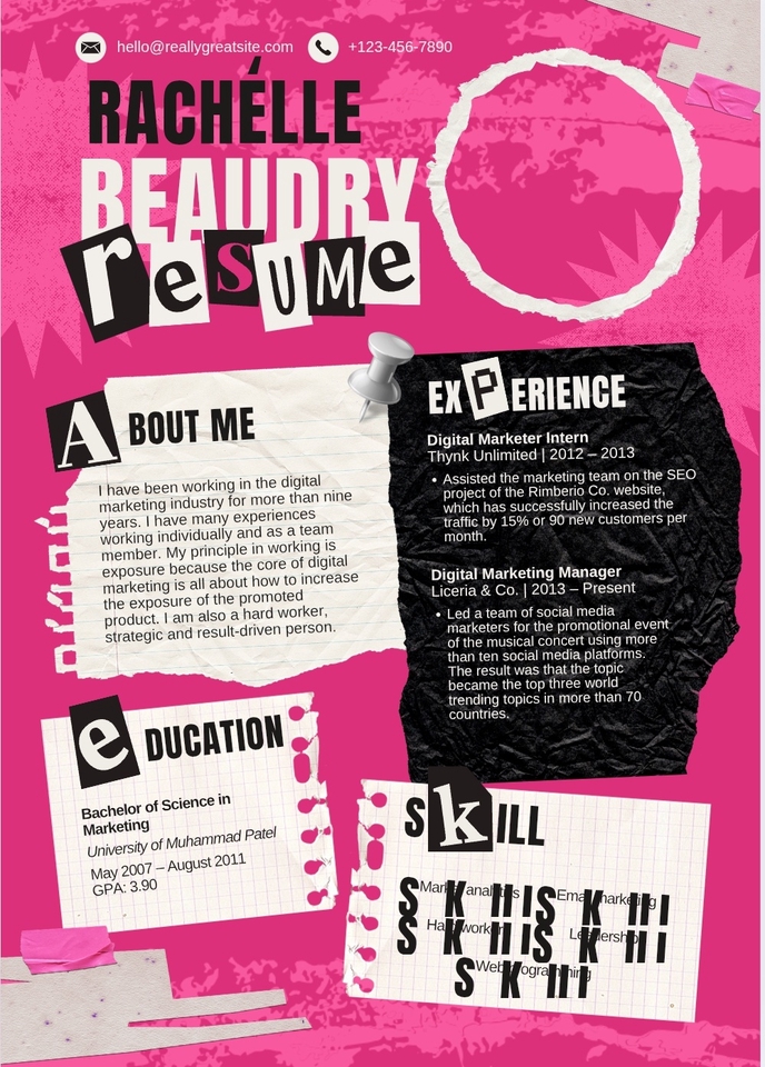 Portfolio & Resume - บริการออกแบบเรซูเม่สมัครงาน - 12