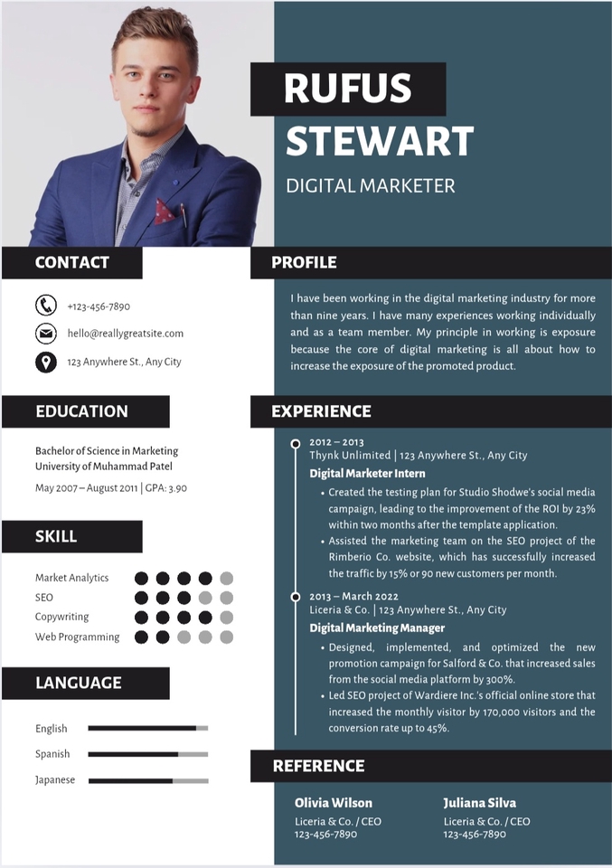 Portfolio & Resume - บริการออกแบบเรซูเม่สมัครงาน - 5