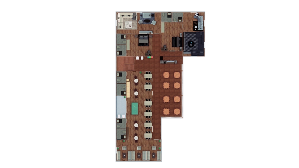 ออกแบบร้านค้า3D perspective มุมมองภายในร้านสวยหรู