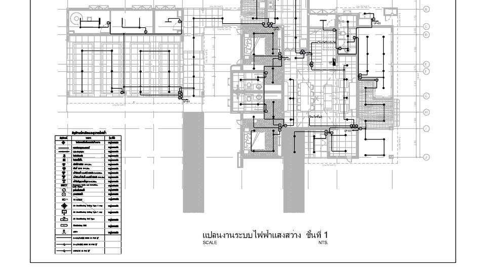 แบบแปลนไฟฟ้าในบ้านชั้น 1 รับออกแบบไฟฟ้าในอาคาร ออกแบบระบบไฟฟ้า เขียนแบบไฟฟ้า autocad ไฟฟ้าแสงสว่าง