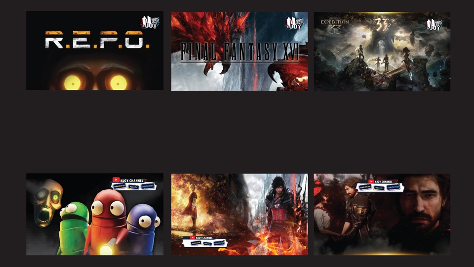 รับออกแบบแบนเนอร์ facebook ภาพแบนเนอร์เกม R.E.P.O และ Expedition 33