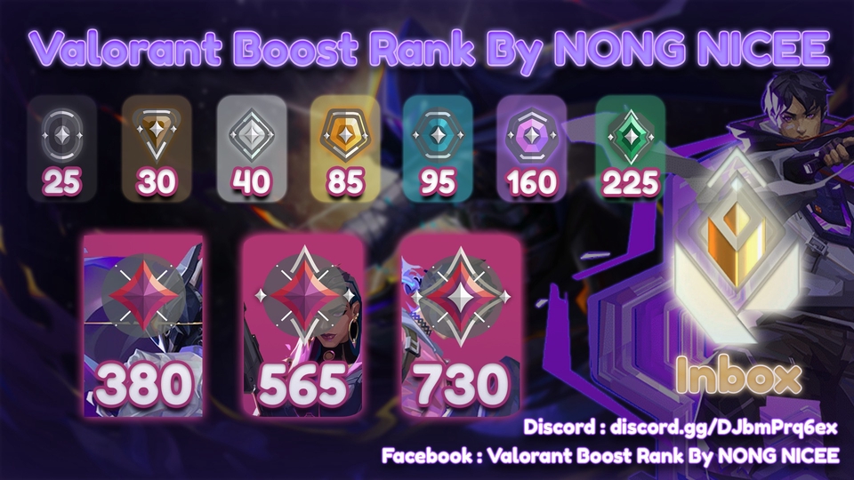 เป็นราคาต่อขั้นแรงค์ ซึ่งแต่ละแรงค์จะมี 3 ขั้น เช่น Iron 1 > Iron 2 > Iron 3 > Bronze 1 เป็นต้น