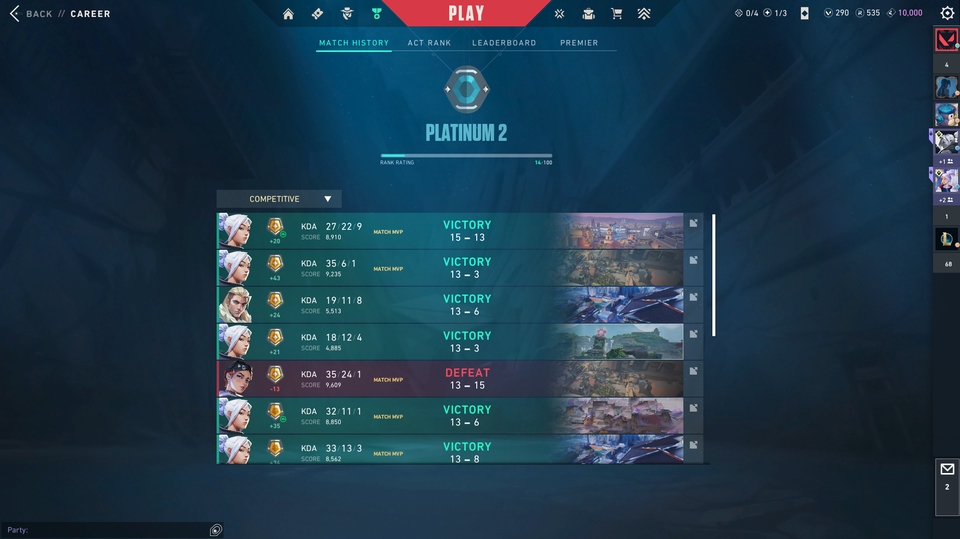 Gold 2 > Platinum 1 ✅