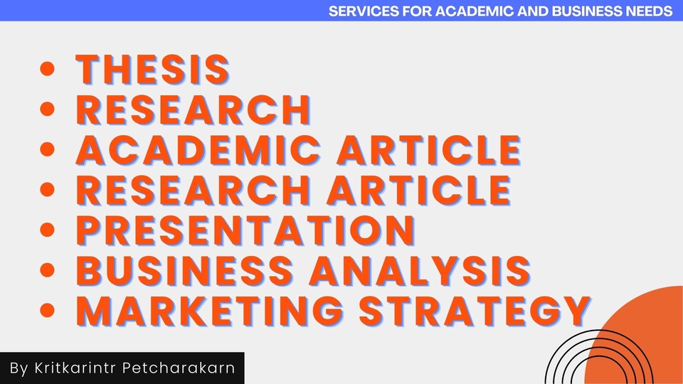 พิมพ์งาน และคีย์ข้อมูล - งานวิจัย IS Thesis บทความวิชาการ บทความวิจัย สไลด์นำเสนอ วิเคราะห์ธุรกิจและแผนการตลาด - 2