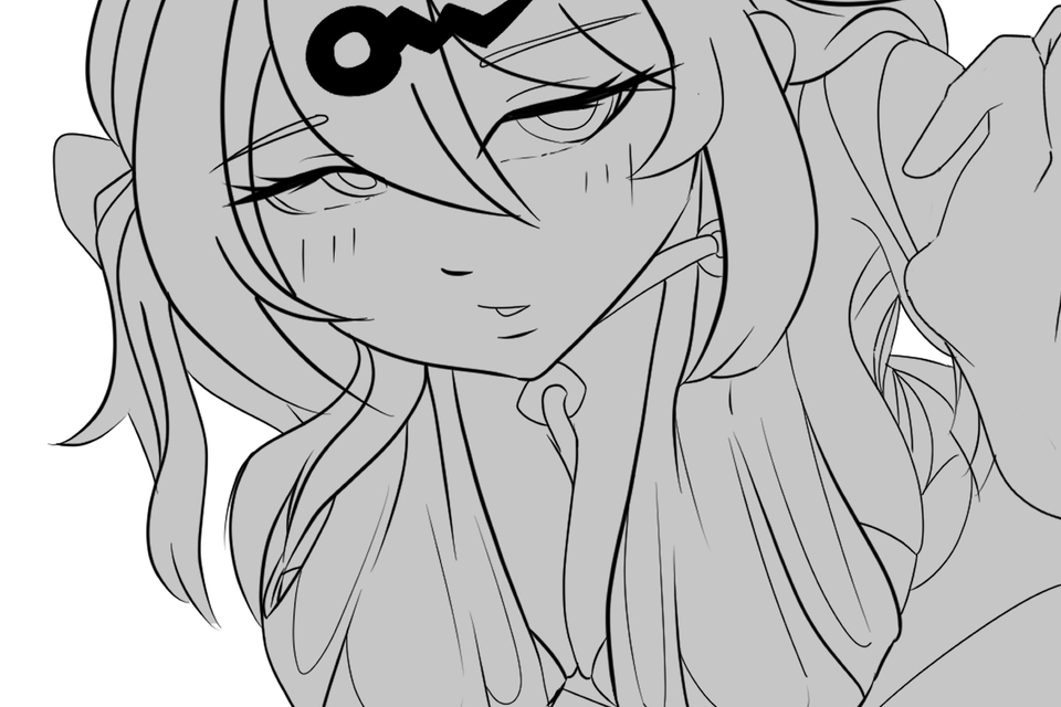 Beach Day Yixuan Closed-Up Cam Sketch