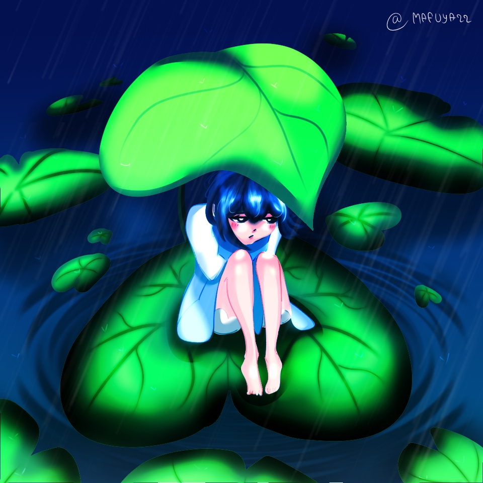 Sad Rainy Day - Diary Pixiv Challenges