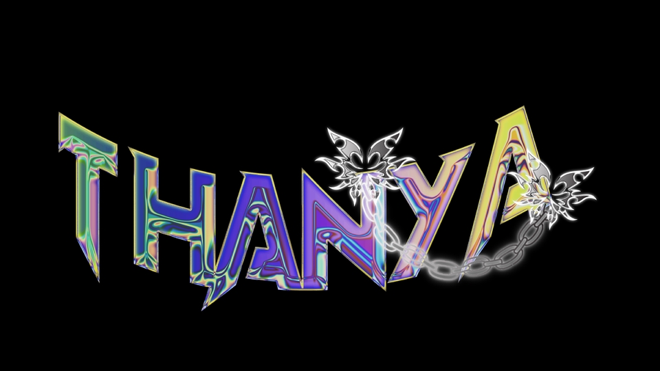 รับออกแบบโลโก้ THANYA สไตล์โมเดิร์น สีสันสดใส พร้อมลายเส้นกราฟิก
