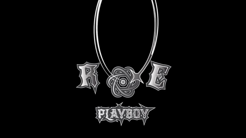 ออกแบบโลโก้ PLAYBOY ตัวอักษร R E สไตล์เท่ มีเอกลักษณ์ สำหรับแบรนด์ รับออกแบบโลโก้