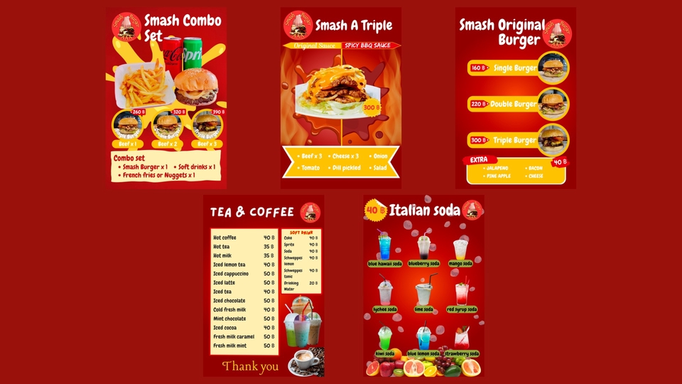 ออกแบบเมนูร้านอาหาร