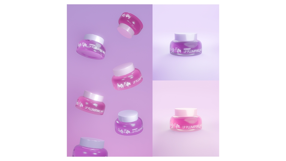 รับปั้นโมเดล3Dสินค้า แพ็คช็อตเครื่องสำอาง