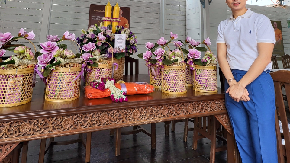 ถวายชุดสังฆทาน พร้อมผ้าไตรจีวร ตามงบประมาณลูกค้า