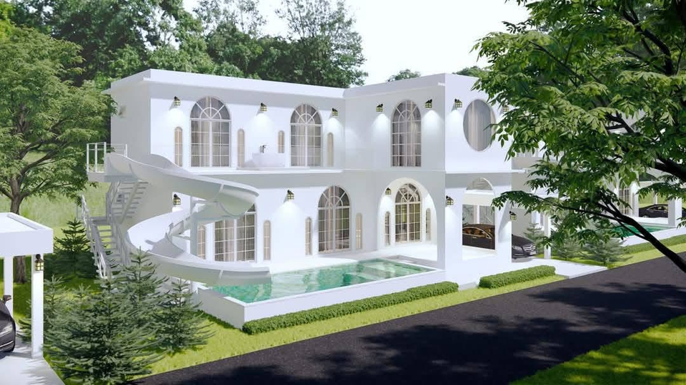 เขียนแบบวิศวกรรมและออกแบบโครงสร้าง - Pool Villa 2 ชั้น (พื้นที่ 273 ตร.ม.) - 3