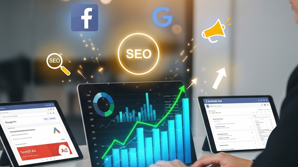 พร้อมช่วยธุรกิจคุณให้เติบโต ด้วย SEO และโฆษณาออนไลน์ (Google/Facebook) ที่มีประสิทธิภาพ