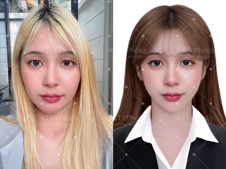 รับแต่งรูปภาพด้วย photoshop ก่อนหลัง