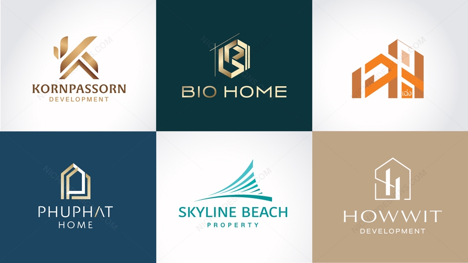 รับออกแบบโลโก้บริษัทสวยหรู  โลโก้ธุรกิจอสังหาฯ