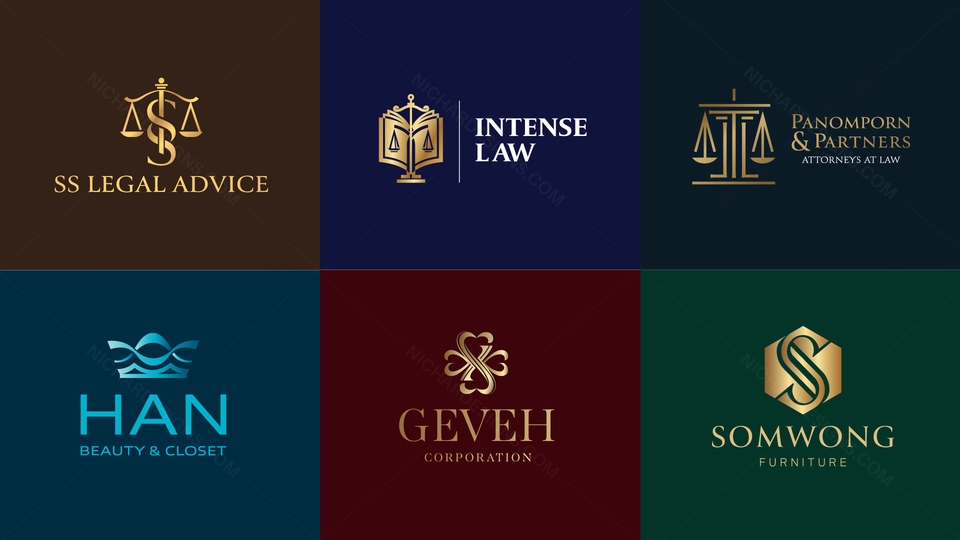รับออกแบบโลโก้หรูหรา  โลโก้ธุรกิจต่างๆ