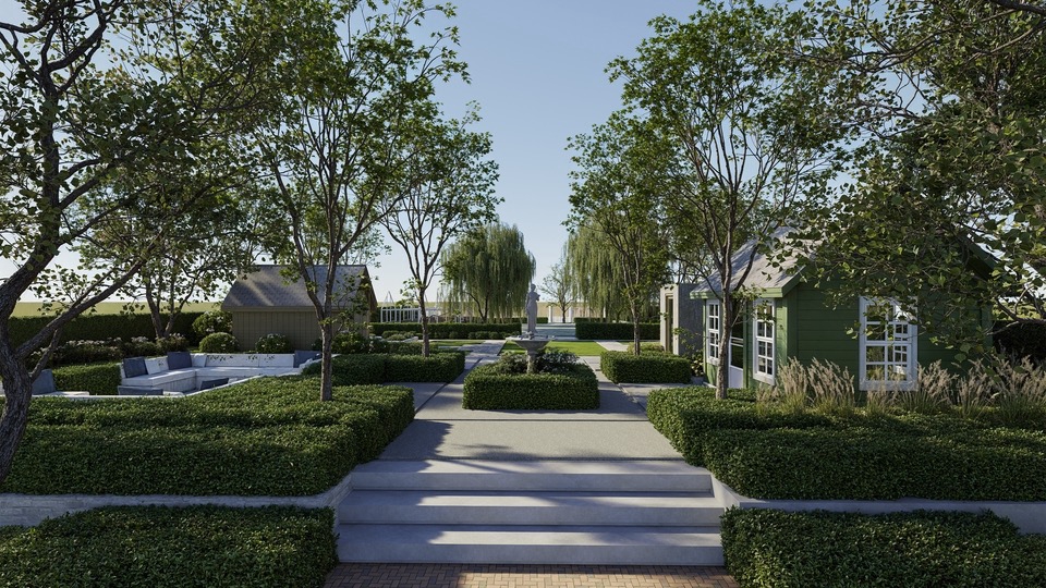 รับออกแบบภูมิทัศน์สไตล์อังกฤษ จัดสวนสวยหรู ตกแต่งสวน