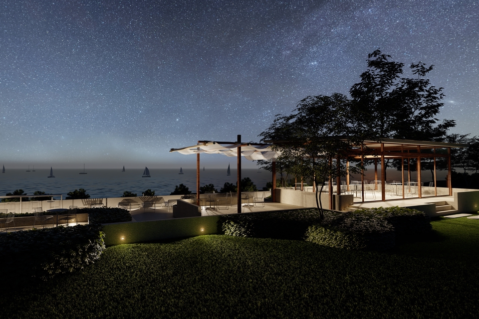 รับออกแบบภูมิทัศน์สวยหรู บรรยากาศริมทะเล