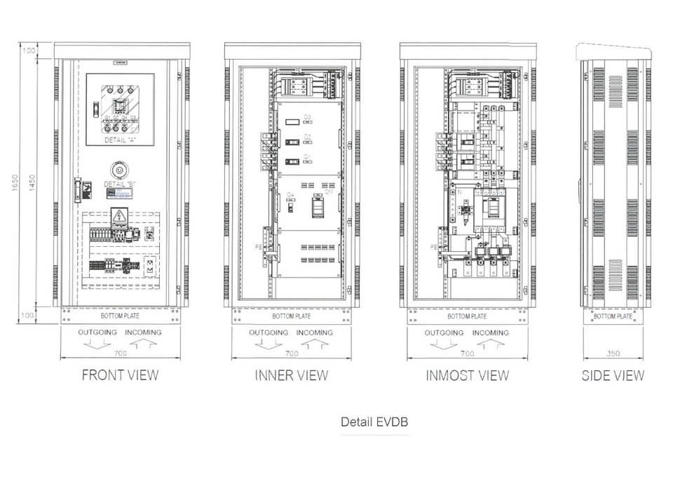 เขียนแบบไฟฟ้าระบบ EVDB ออกแบบระบบไฟฟ้าอาคาร