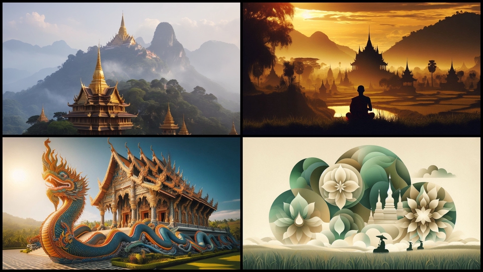 ตัวอย่างงาน concept "Thai beauty"