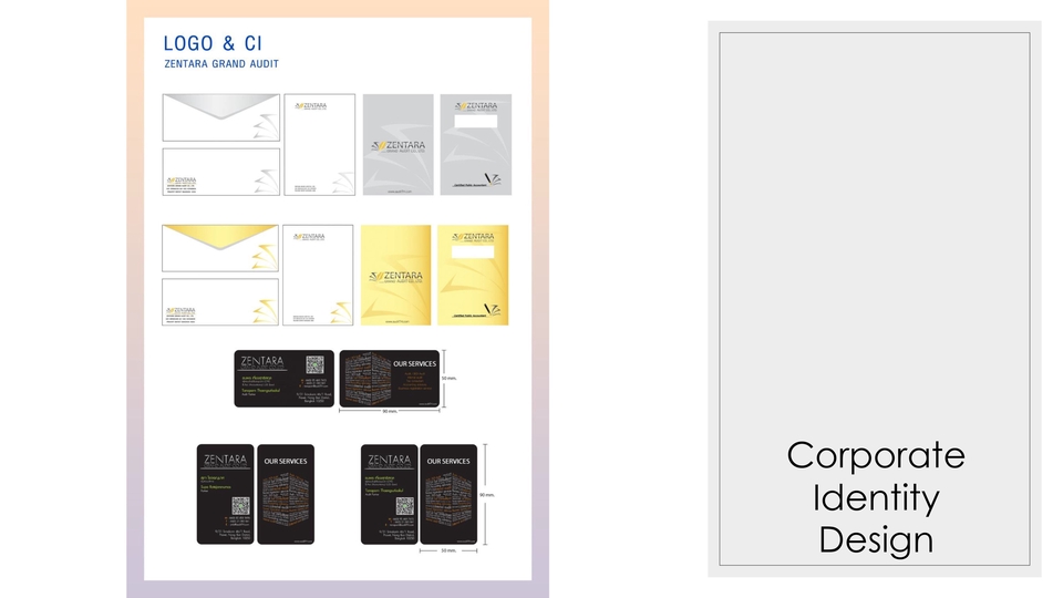 ออกแบบ Corporate Identity Zenthara Grand Audit
