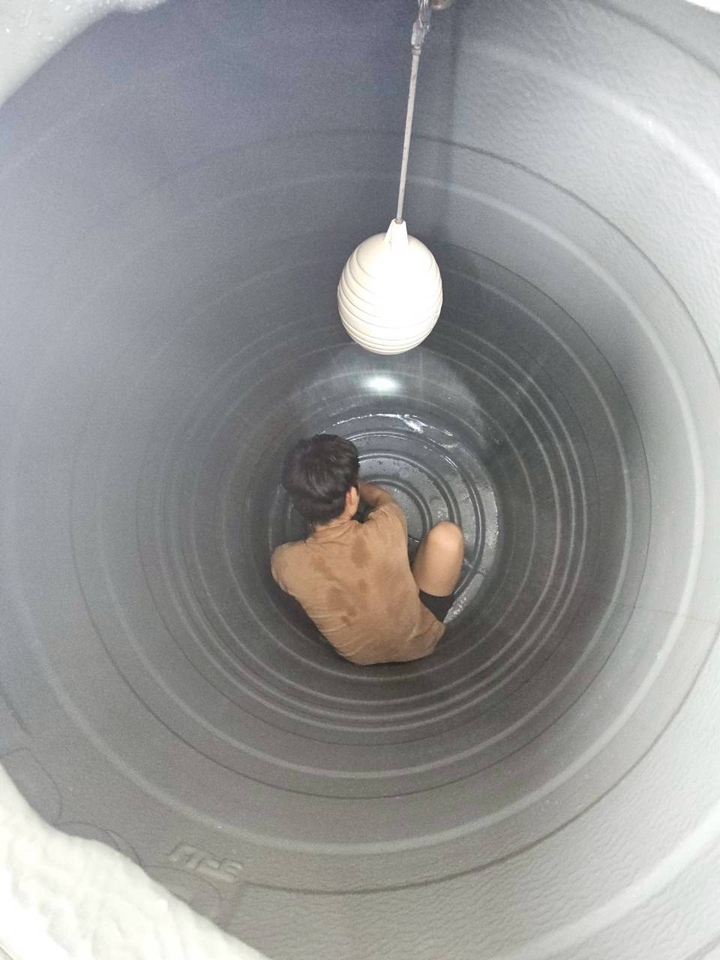 จ้างแม่บ้าน ทำความสะอาด - ล้างถังเก็บน้ำ บ่อวิน ปลวกแดง - 12