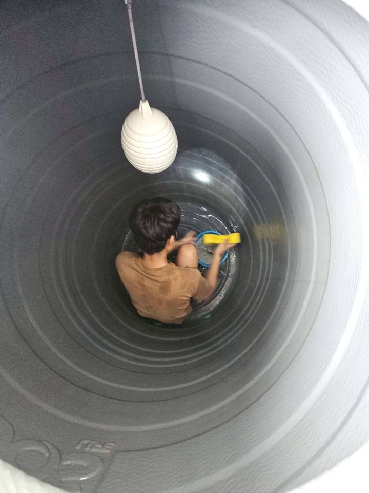 จ้างแม่บ้าน ทำความสะอาด - ล้างถังเก็บน้ำ บ่อวิน ปลวกแดง - 11