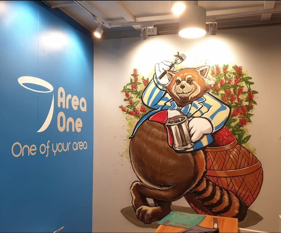 เพ้นท์ผนัง - รับพ่นสีสเปร์ย เพ้นท์ผนัง ตกแต่งร้านต่างๆ - 16