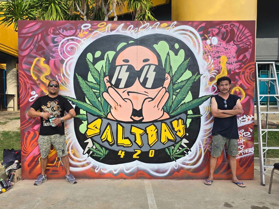 รับเพ้นท์ผนังศิลปะกราฟฟิตี้ ลายสวย ราคาถูก