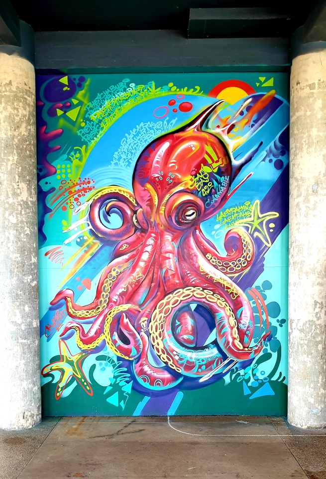 เพ้นท์ผนัง - รับพ่นสีสเปร์ย เพ้นท์ผนัง ตกแต่งร้านต่างๆ - 20