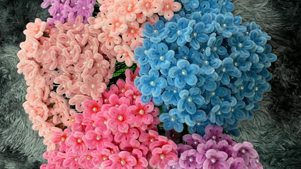 ดอกเดซีจากลวดกำมะหยี่