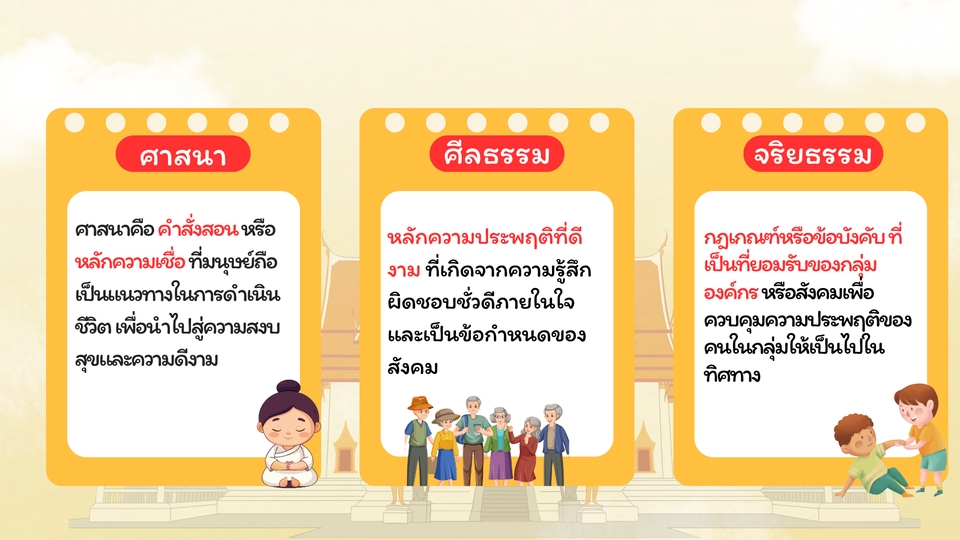 ออกแบบ canva สไลด์นำเสนอเกี่ยวกับศาสนา ศีลธรรม และจริยธรรม, รับทำ canva, สไลด์, โปสเตอร์, แนวคิดการศึกษา, ข้อมูล, สรุป, เนื้อหา, เข้าใจง่าย, สวยงาม, พร้อมใช้งาน.