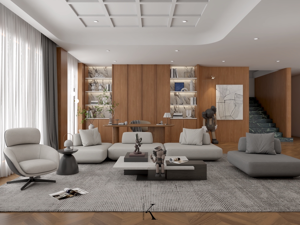 รับออกแบบตกแต่งภายในบ้านหรู ออกแบบบ้านสไตล์โมเดิร์น