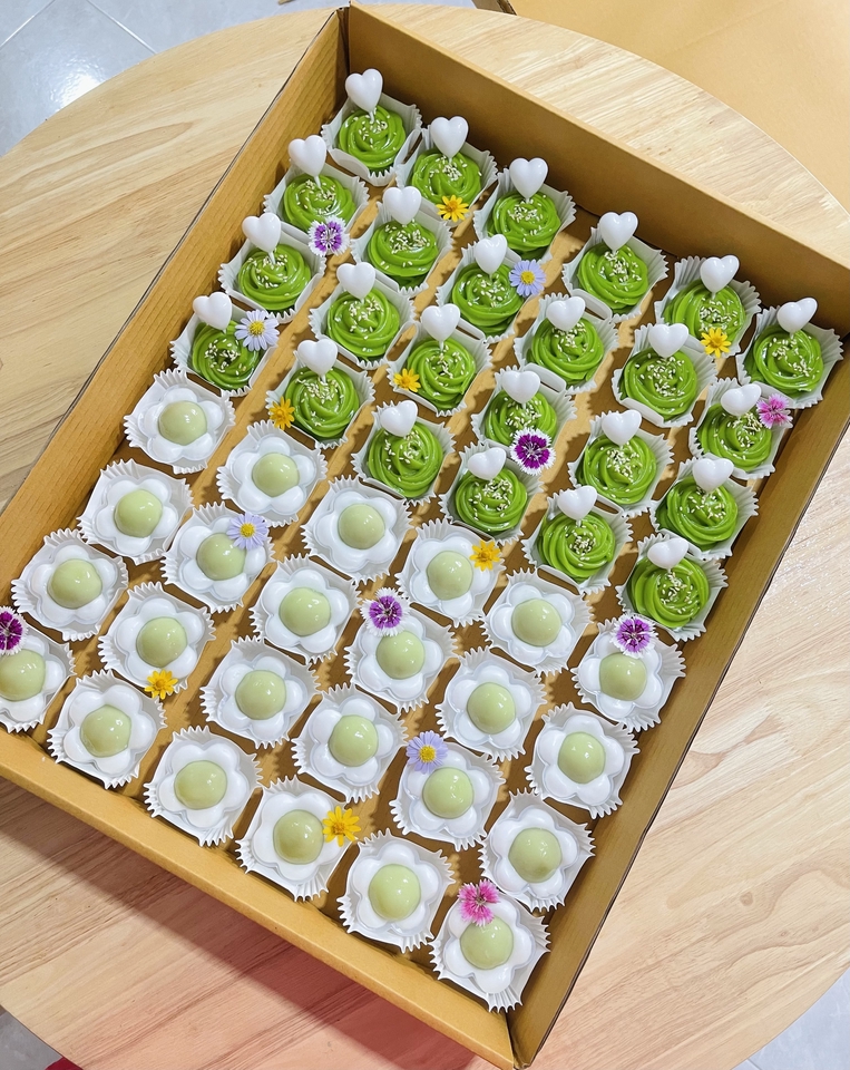 รับทำอาหารส่ง - ขนมไทยยกถาด ( 1 ถาด 48 กระทง) - 6